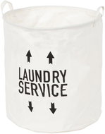 Compactor ARROW Folding laundry basket, 42 × 42 × 48 cm, white, cotton-metal - Laundry Basket