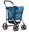 Foldable Shopping Trolley on Wheels Blue