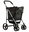 Folding Shopping Trolley on Wheels Black