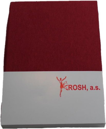Rosh Jersey sheet EXCLUSIVE 180 × 200cm - Burgundy - Bedsheet - Main image