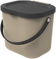 Rotho Abfalltrennsystem ALBULA Box 6l - Cappuccino - Mülleimer