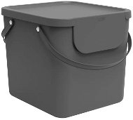 Rotho Systém třídění odpadu ALBULA box  40l - antracit - Odpadkový koš