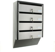 Rottner DEPOT 4, Silver/Black - Mailbox