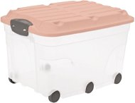 Rotho Roller 57L - rózsaszín - Tároló doboz