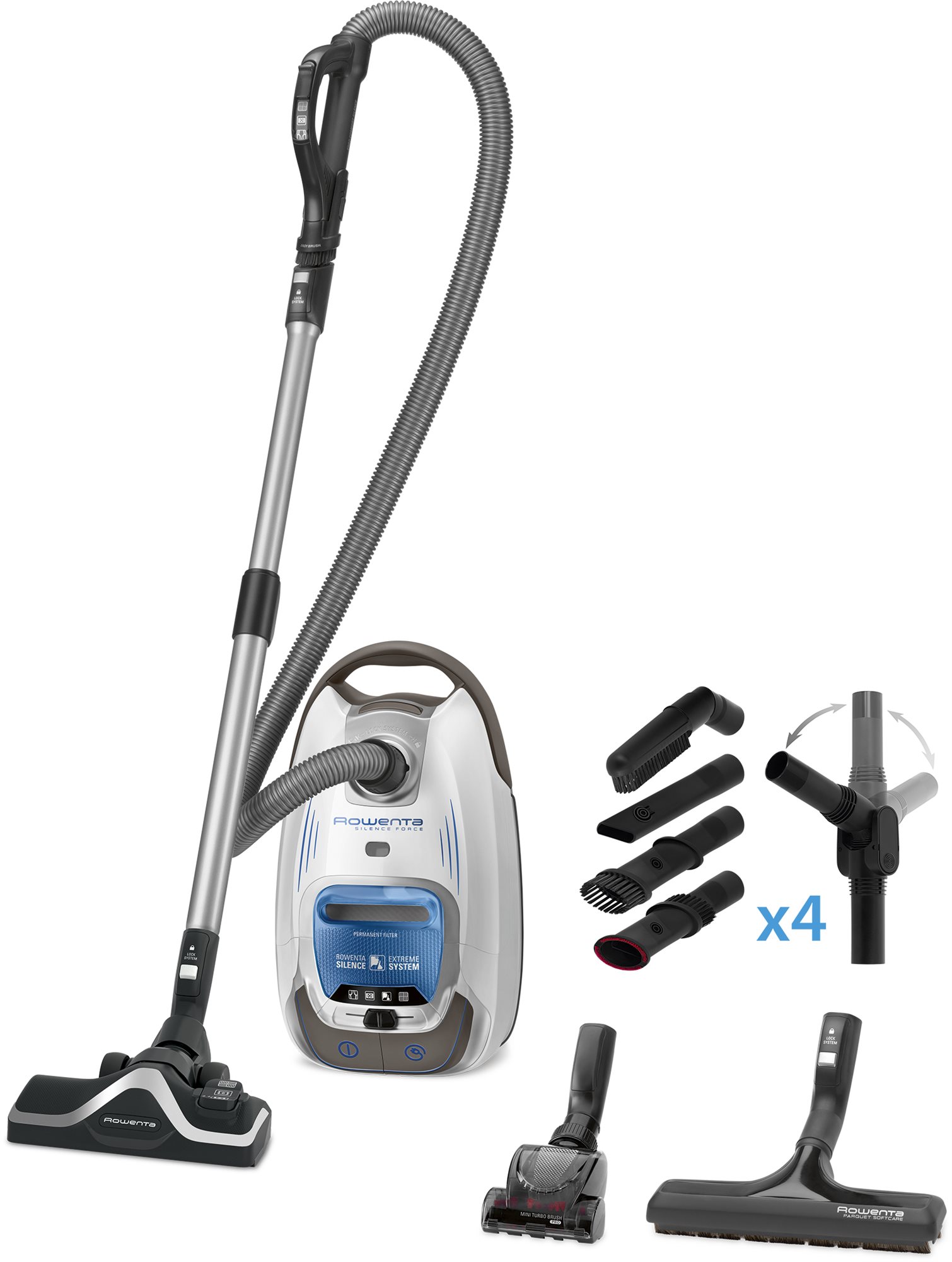 Rowenta RO6487E Silence Force Home Car Pro Bagged Vacuum