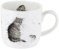 Royal Worcester Porcelain Mug Cat and Mouse - Mug