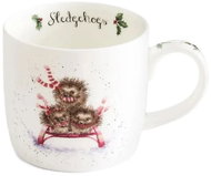 Royal Worcester Christmas porcelain mug Hedgehogs - Mug