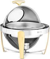 Royal Catering round pasta warmer with lid on wheels 6 l - Chafing