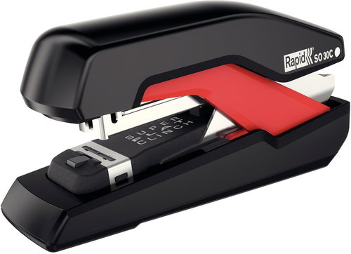 RAPID Supreme Omnipress SO30c, Black/Red - Stapler - Main image
