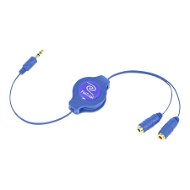 RETRAK audio headphone splitter 0.9m blue - AUX Cable
