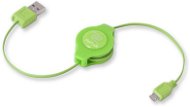 Retrak computer USB typ A / microUSB - zelený - Dátový kábel