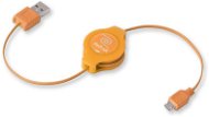 Retrak computer USB typ A / microUSB - oranžový - Dátový kábel