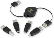 RETRAK computer USB typ A/ USB - Universal 4in1, 1m - Datenkabel