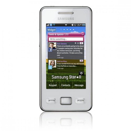 SAMSUNG S5260 Star Ceramic White - Mobile Phone - Main image