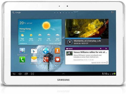 Samsung Galaxy P5100 TAB 2 10.1 3G White - Tablet - Main image