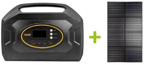 OXE Powerstation S1000 and SP200W II solar panel + FREE cable bag! - Charging Station - Main image