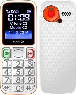 Aligator A320 Senior White Orange Dual SIM - Mobile Phone