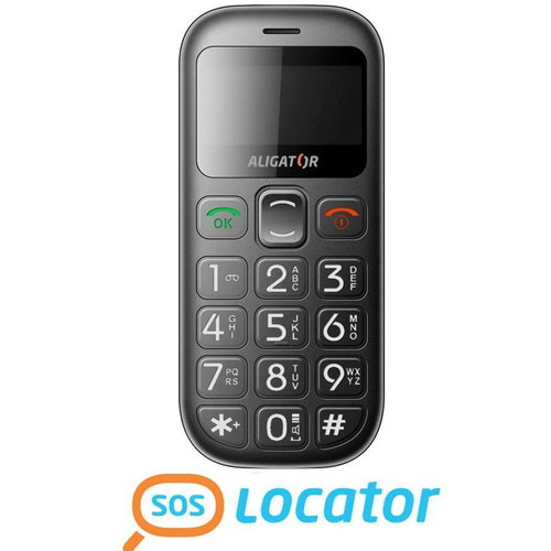 Aligator A340 Senior Black - Mobilní telefon - Hlavní obrázek