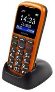  Aligator A430 Senior Orange Black + Desktop Charger  - Mobile Phone