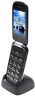 Aligator V550 Senior White Black + stolní nabíječka - Mobilný telefón