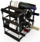 Regál na víno RTA stojan na 12 lahví vína, černý jasan - pozinkovaná ocel / rozložený - Regál na víno