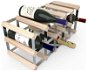 Regál na víno RTA stojan na 15 lahví vína, přírodní borovice - pozinkovaná ocel / rozložený  - Regál na víno