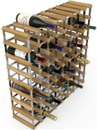 RTA stojan na 72 fliaš vína, svetlý dub – pozinkovaná oceľ/rozložený - Regál na víno