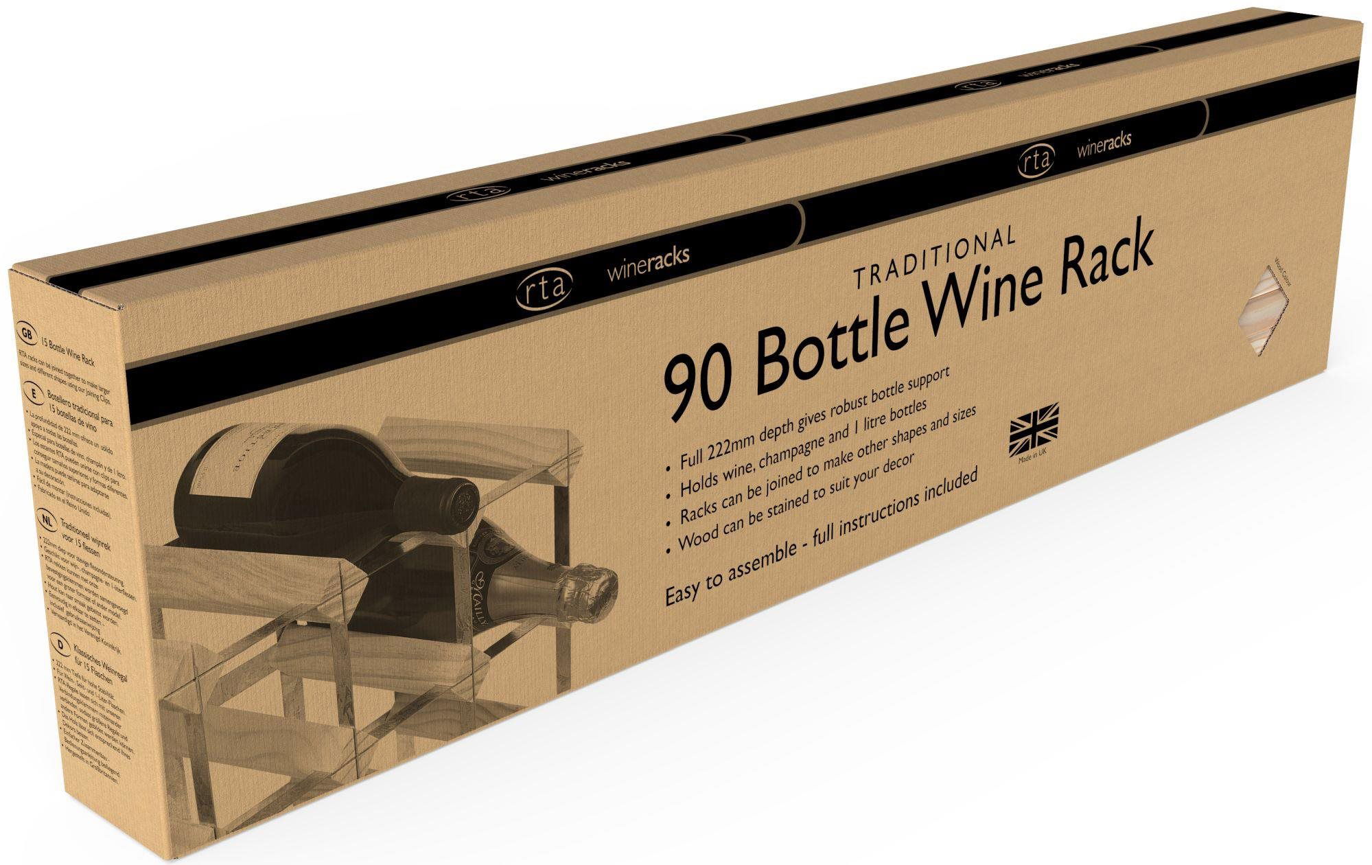 Rta 90 best sale bottle wine rack