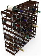 Bortartó állvány RTA Bortartó állvány 72 borosüveghez, sötét fenyő - horganyzott acél / szétszerelve - Regál na víno