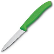 Victorinox Serrated paring knife green 8 cm - Kitchen Knife