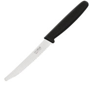 Hygiplas Tomato knife serrated black 10 cm - Kitchen Knife