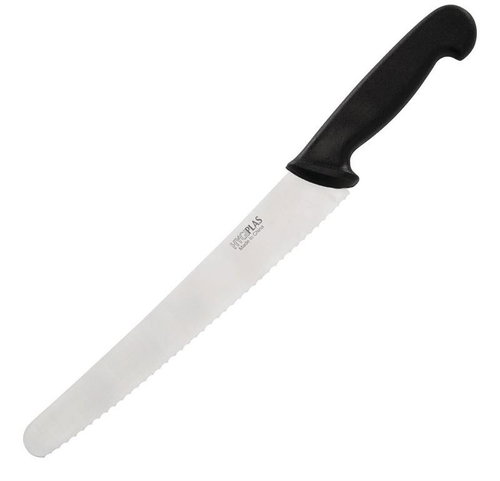 Hygiplas Serrated pastry knife black 25,5 cm - Kitchen Knife - Main image