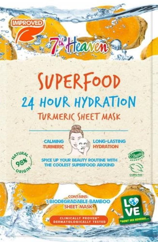 7th Heaven Superfood Moisturizing Mask on a Napkin Turmeric - Face Mask - Main image