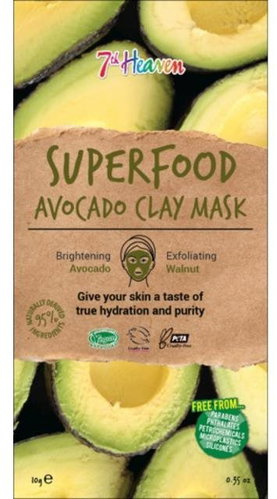 7th Heaven Superfood Clay Mask Avocado 10g - Face Mask - Main image