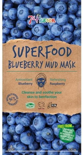 7th Heaven Superfood Mud Mask Blueberry 10g - Face Mask - Main image