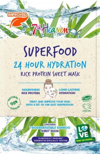7th Heaven Superfood Moisturizing Mask on a Napkin Rice Protein - Face Mask - Main image