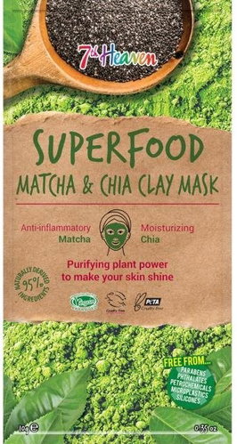 7th Heaven Superfood Matcha & Chia Clay Mask 10g - Face Mask - Main image