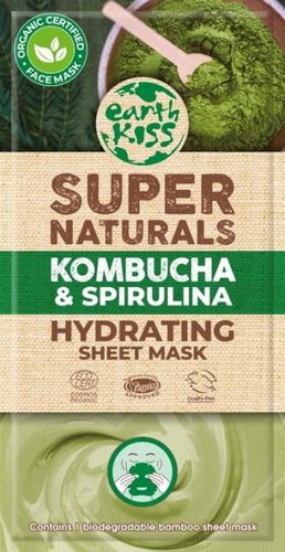EK Kombucha and Spirulina - hydrating face mask on a napkin - Face Mask - Main image