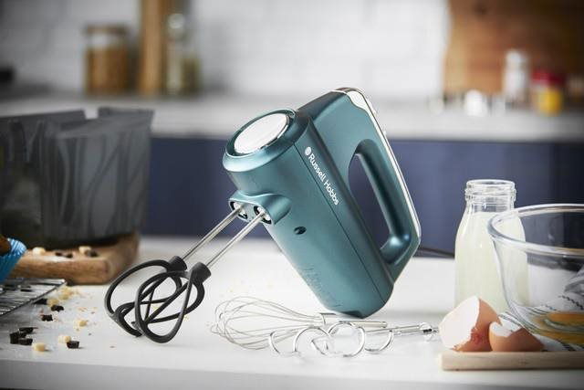 Turquoise hand clearance mixer