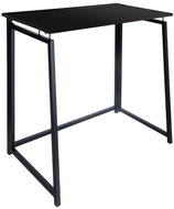 Ruhhy Folding wooden table 80 × 75 × 40 cm, black - Writing Desk