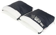 Baby Nellys ® DUO Stroller Sleeve fleece - ecru/black - Stroller Hand Muff