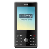 GSM Mivvy Dual Touch black  - Mobile Phone