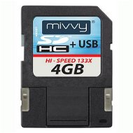 Mivvy Secure Digital 4GB SDHC - Paměťová karta