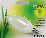  EVOLVEO ECOLIGHT 3W - candle  - LED Bulb