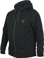 FOX Collection Black & Orange Sherpa Hoodie, Size S - Sweatshirt