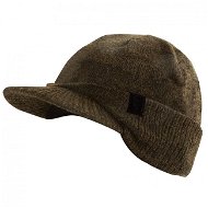 FOX Khaki/Black Peaked Beanie - Hat
