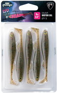 FOX Rage Slick Shad Ultra UV 9cm Motor Oil 5pcs - Rubber Bait