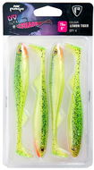 Rubber Bait FOX Rage Slick Shad Ultra UV 13cm Lemon Tiger 4pcs - Gumová nástraha