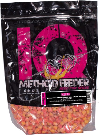 LK Baits IQ Method Feeder Corn Cherry 1kg Partikl Alza Cz