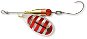 Cormoran Bullet Spinner Single Hook Velikost 1 3g Silver/Red Stripes - Blyskáč